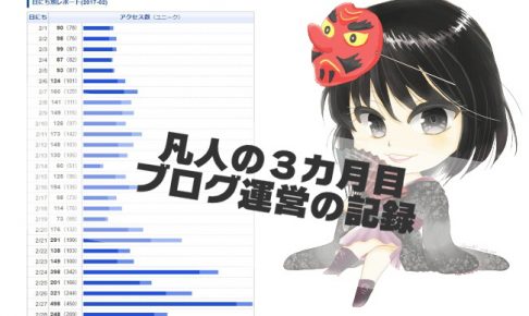 ブログ運営3カ月目のアクセスPV記録