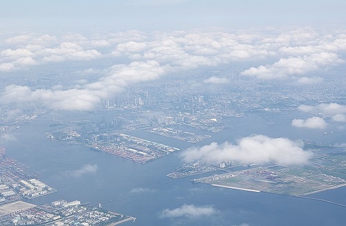 上空から見た工場