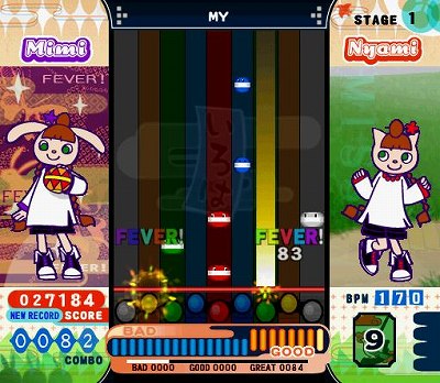 ポップンミュージック12のゲーム画面