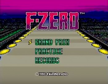 F-ZEROのタイトル画面