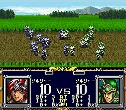 デア ラングリッサーの戦闘画面