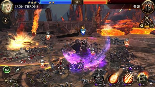 Iron Throneの戦闘画面