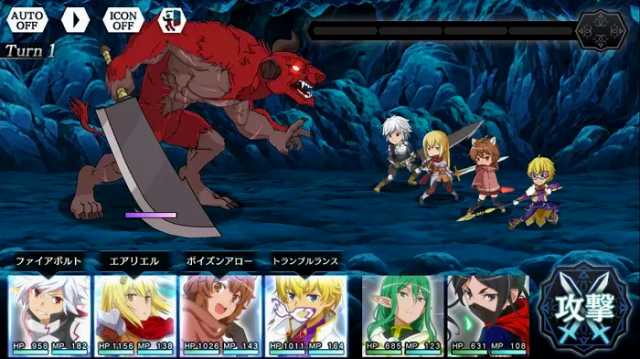 ダンまちの戦闘バトルシーン