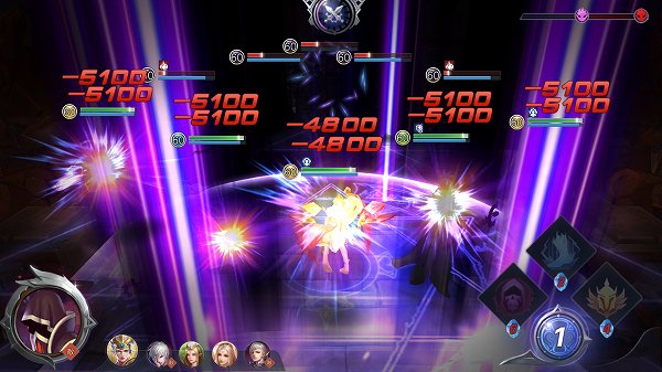 ファイアーヒーローズの戦闘画面