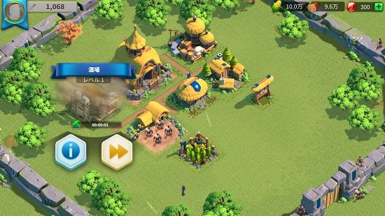 Rise of Kingdoms ―万国覚醒―の街づくりゲーム画面