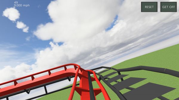 Ultimate Coasterのジェットコースター視点の画像