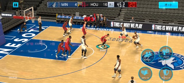 NBA 2K Mobileのゲーム画面