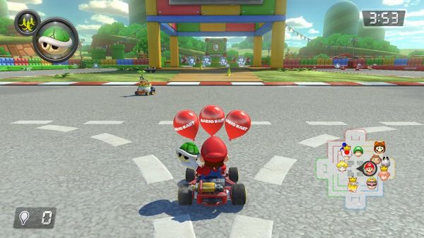 マリオカート8のミニゲーム画面