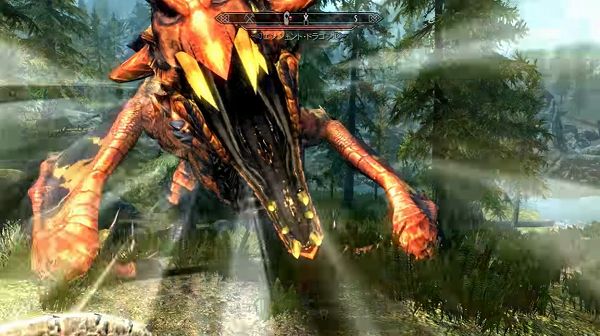 The Elder Scrolls V: Skyrim - Switch版の戦闘