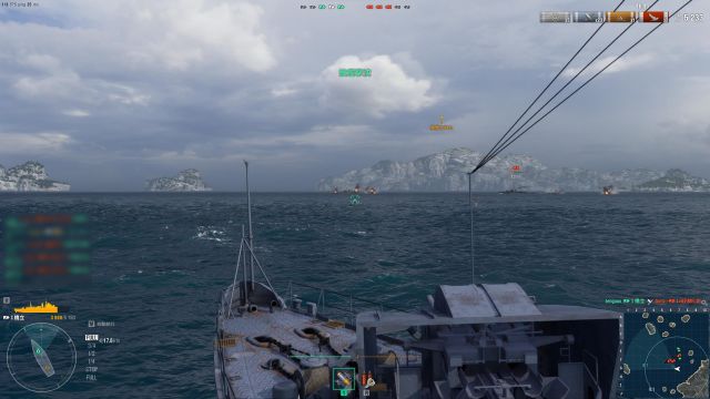 ソロ向けPCバトルゲーム「World of Warships」のプレイ画像