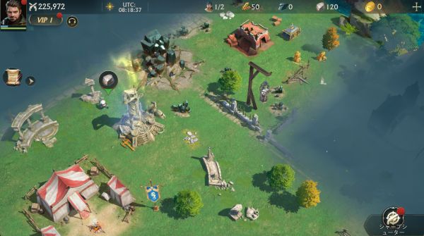 銃弾射撃：ドクロ島冒険記のゲームプレイ画面