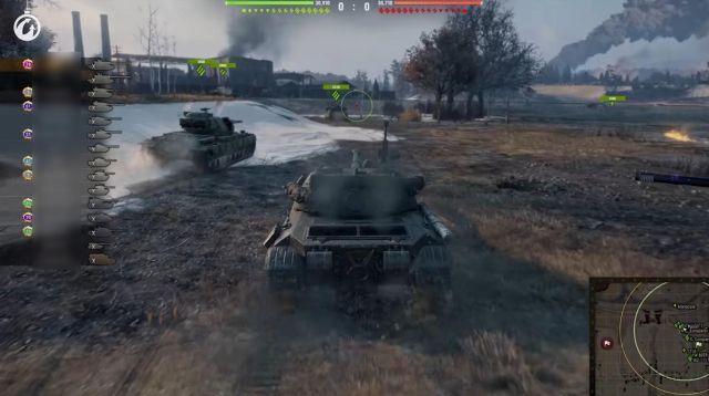 3人でできるゲーム「World of Tanks」のプレイ画像